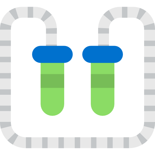 jump rope with dark and light green handles