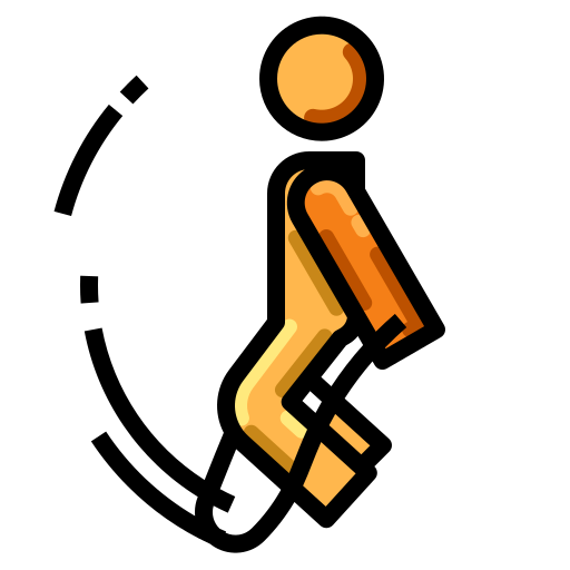person jumping rope backwards