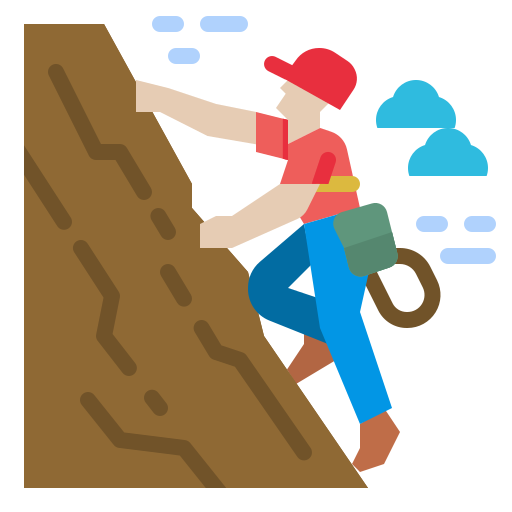 climber going up
