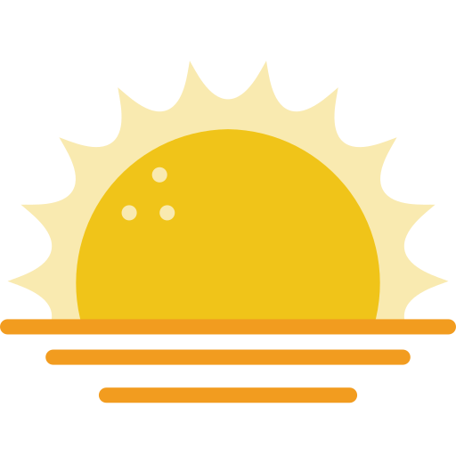 a rising sun