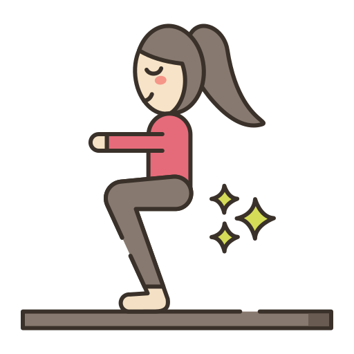 woman performing a squat