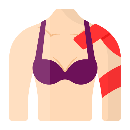 woman with taped shoulder